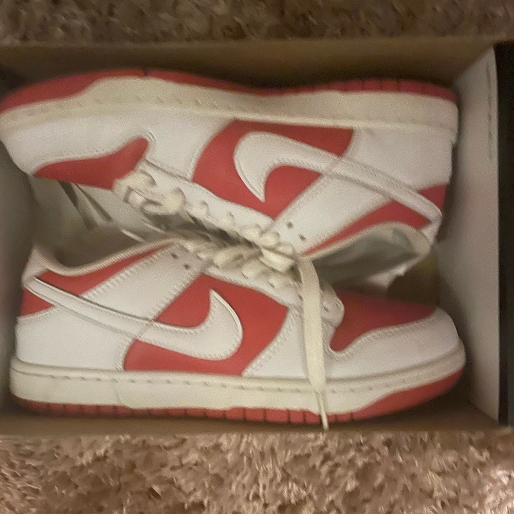 Nike Red and White Sneakers